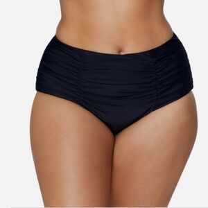 Raisins Curve Plus Size Coco Bikini Bottoms Black Size 14W NWT